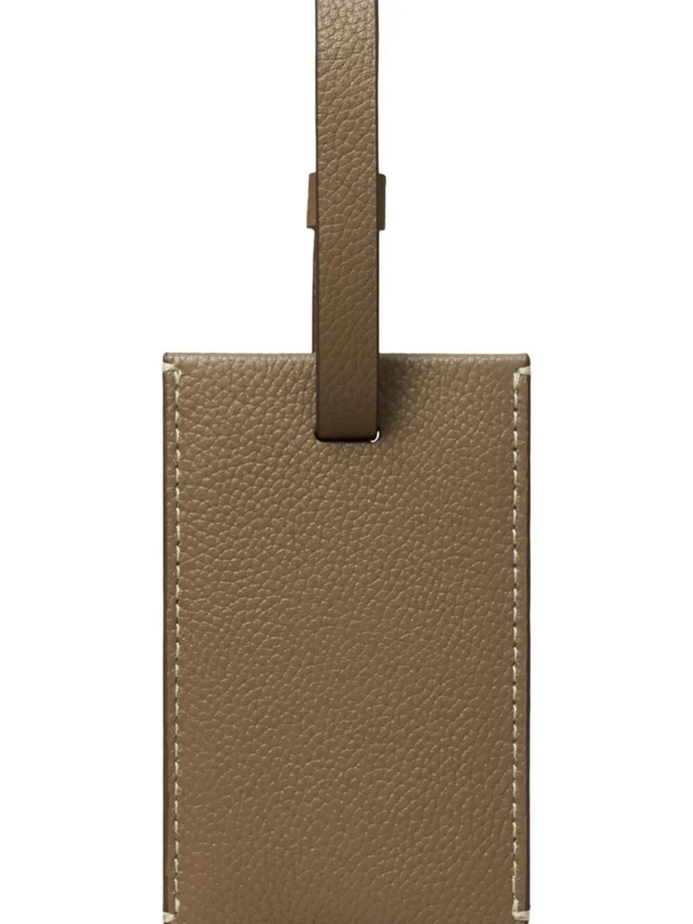 Tory Burch $100 Leather Luggage Tag Wild Mushroom NWT!